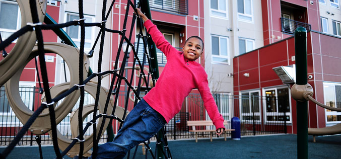 Mercy Housing Colorado kid playing