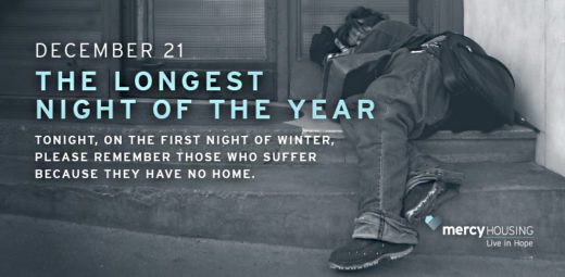Tonight, on the first night of winter, please remember those who suffer because they have no home.