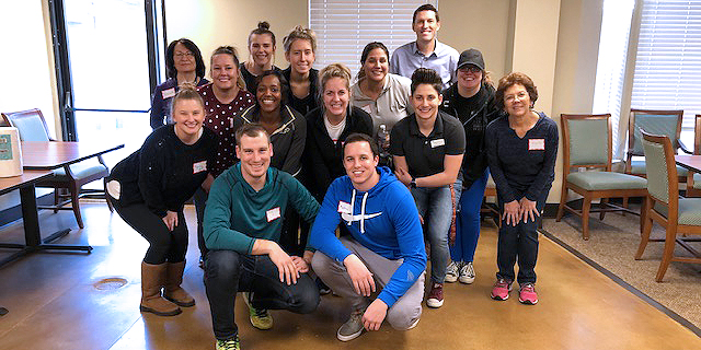 Kforce volunteers at Grace Apartments