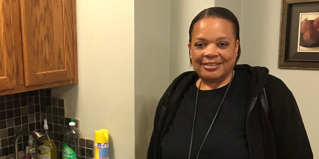 Tracey, a native of Milwaukee, has lived at Mercy Housing Lakefront’s St. Catherine Residence since 2010