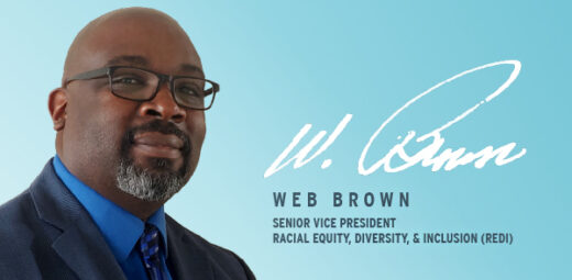 portrait of web brown svp of redi