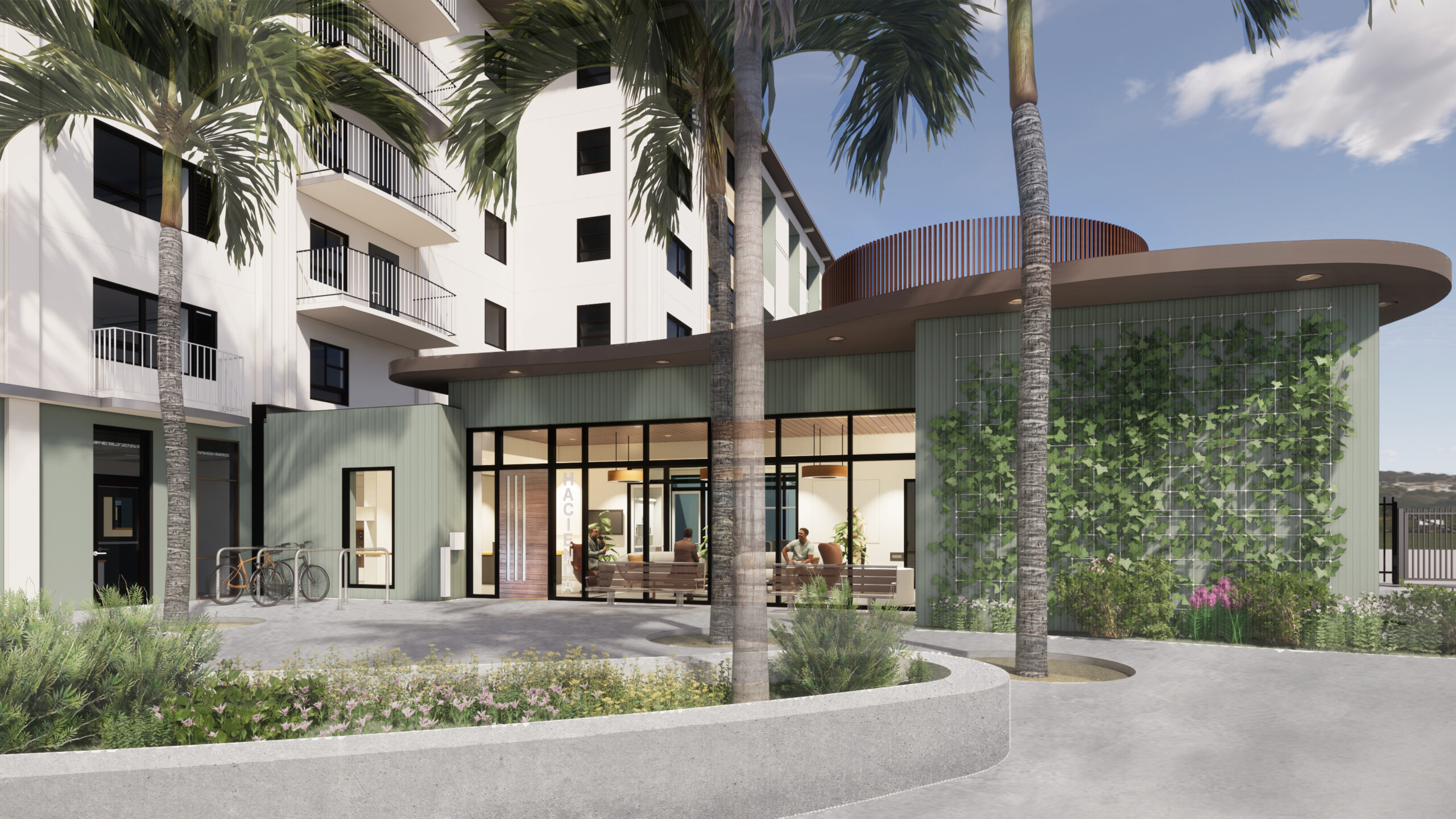 Hacienda Entry Perspective