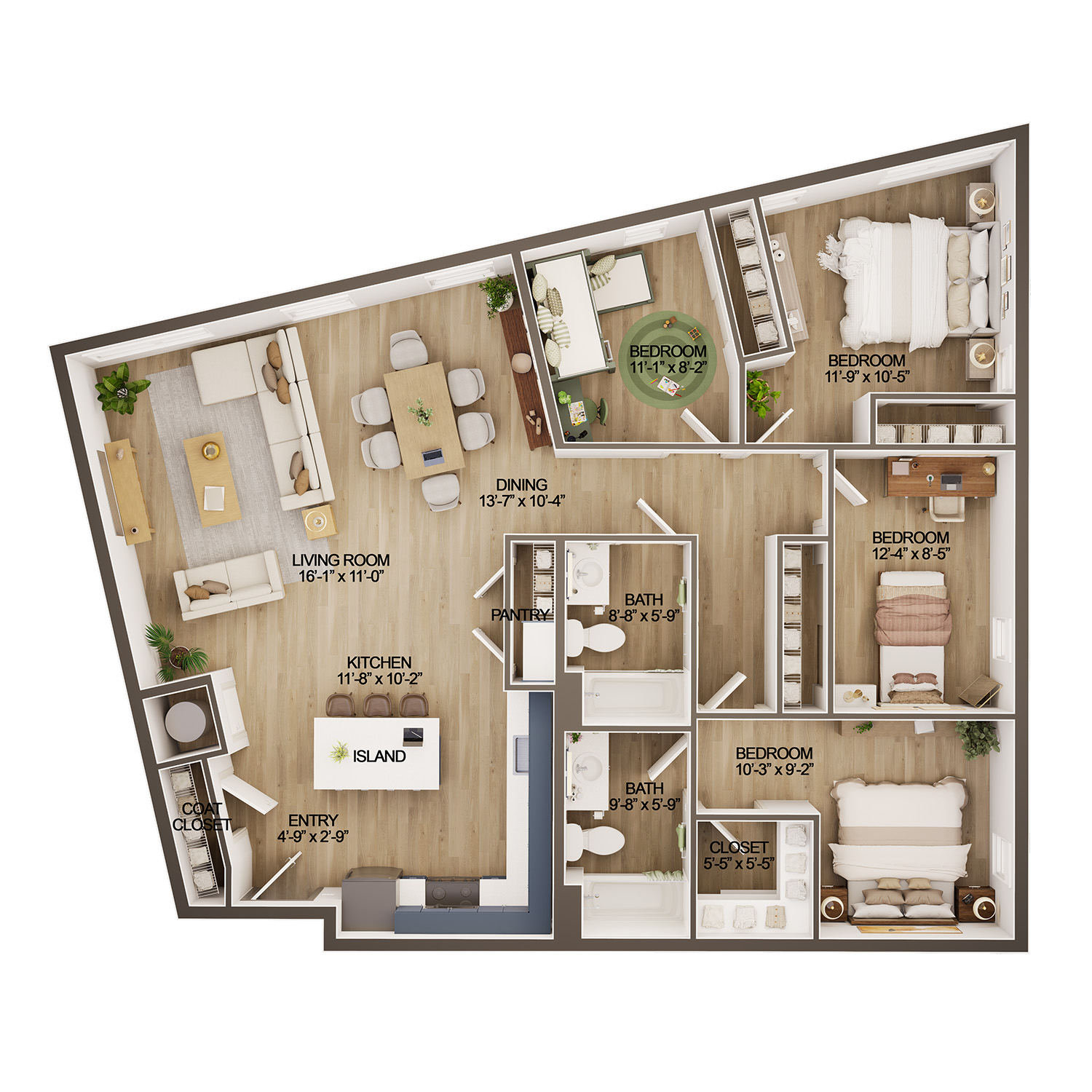 Four-Bedroom